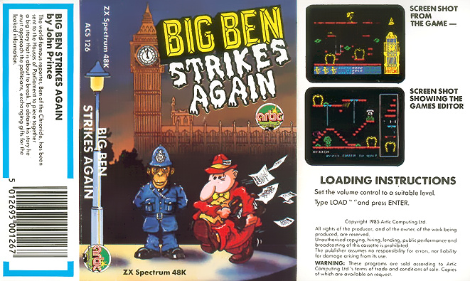 Big Ben Strikes Again box art for ZX Spectrum